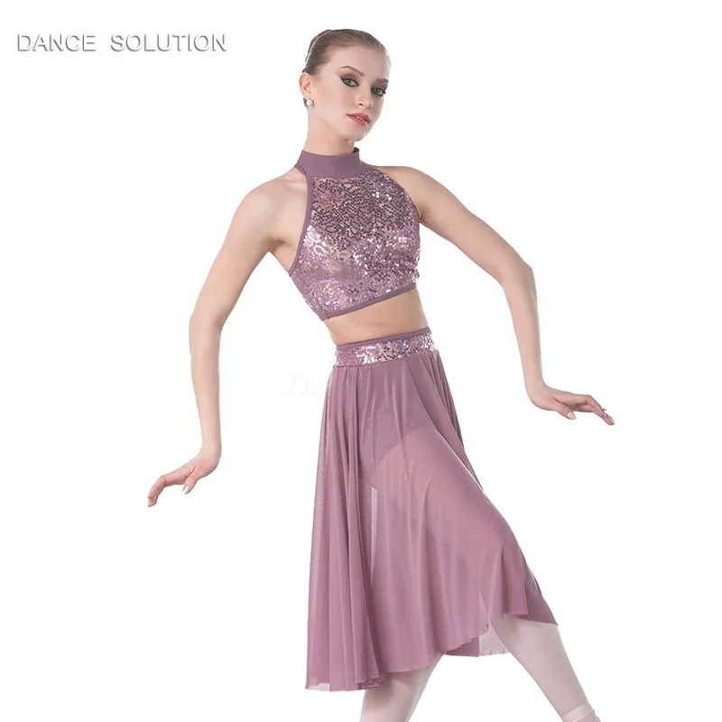 Halter Neck Adult Girls Ballet, Lyrical and Contemporary Dance Costume