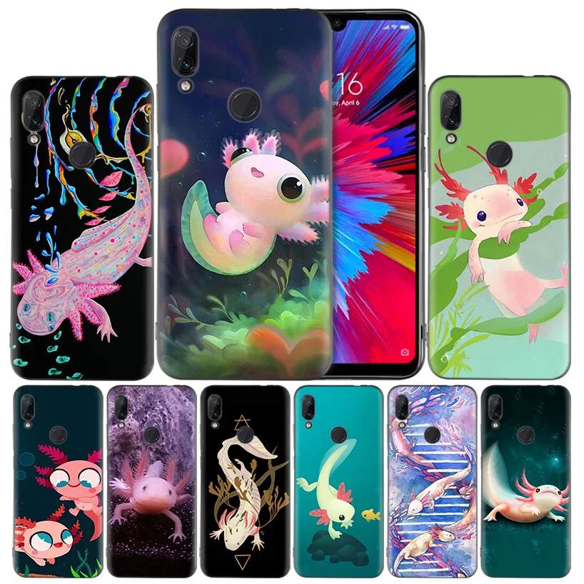 

Cute Animal Axolotl Silicone Case Cover for Xiaomi Mi 9 8 Play A1 A2 Redmi Note 7 6 6A 5 Plus S2 GO Lite Pro Pocophone F1