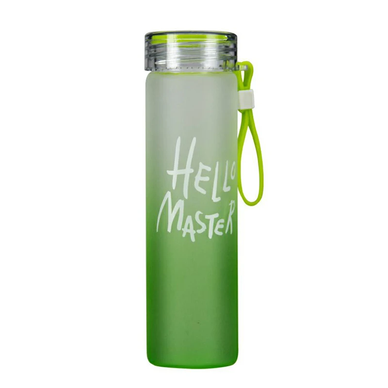 480ml Glass Water Bottle Colorful Outdoor Travel Drinking Bottle with Rope High Borosilicate Glass Sports Bottle Gym Hiking Gifts (10)