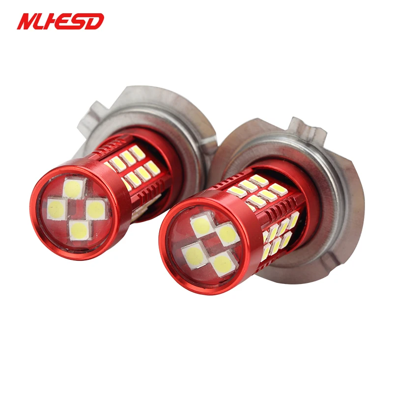 10 шт. H7 светодиодный 3030 36SMD 50 Вт передние противотуманные фары автомобиля светодиодный дневного света авто противотуманные фары фара красного цвета для автомобилей-Стайлинг