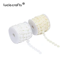 Lucia crafts, 5 м/лот, белый/бежевый цвет, 12 мм, розовый цветок, искусственный жемчуг с плоской задней стороной, для свадебной вечеринки, Декор, DIY аксессуары C0406