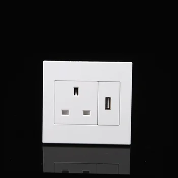 

UK UK USB Wall switch socket 86 Snap in function key Wiring board Detachable panel