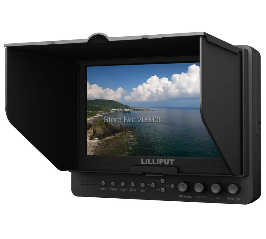 

LILLIPUT 665/S 7" TFT LED camera monitor with SDI HDMI YPbPr AV input SDI HDMI AV output 3G-SDI monitor