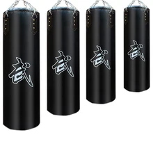 60/80cm/100cm/120cm Adult Multi-layer Sandbag Boxing/mma/Fight/Martial Arts/Muay Thai Men Empty PU Leather Sand Bag Punching Bag