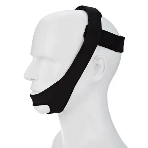 

Ceinture anti-ronflement Cpap Mentonnière apnée du sommeil mâchoires TMJ Noir