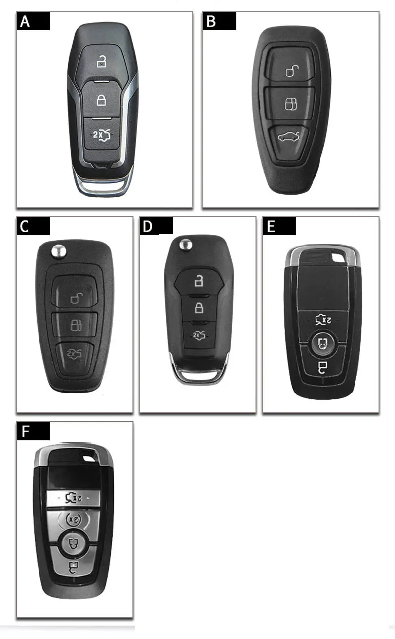 Цинковый брелок для автомобильных ключей, дистанционный ключ чехол держатель для Ford Fiesta Focus 2 3 MK2 MK3 Mondeo MK4 Ecosport Kuga ESCAPE Ranger explorer