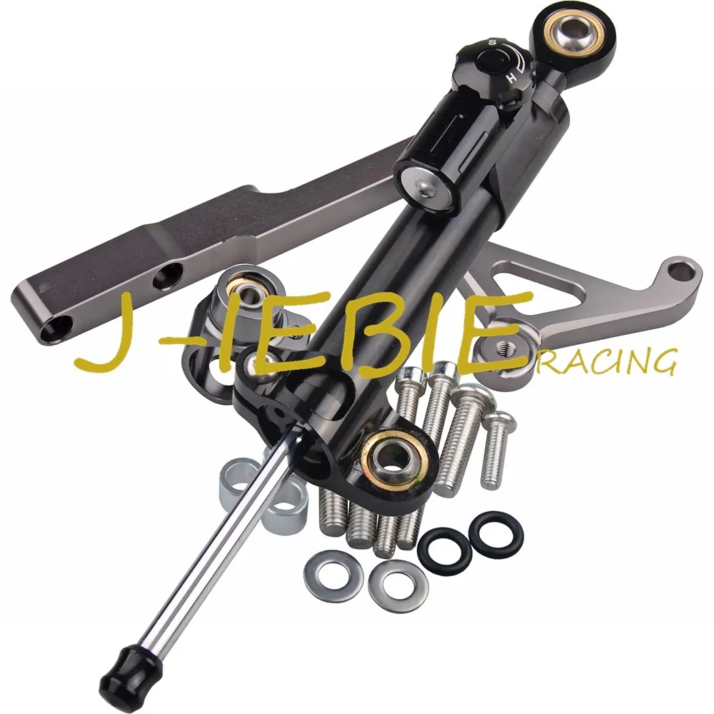 CNC Steering Damper Stabilizer and Titanium Bracket Mounting For Honda CB1000R CB1000 R 2008-2016 2009 2010 2011 2012 2013 2014 |