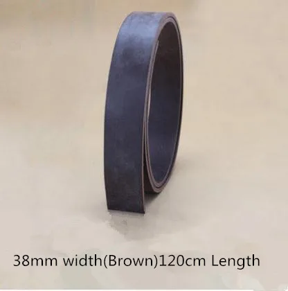 Кожаный ремень Bridle без пряжки ремня/самодельный ремень материал/38 мм/34 мм/29 мм ширина для мужчин и женщин