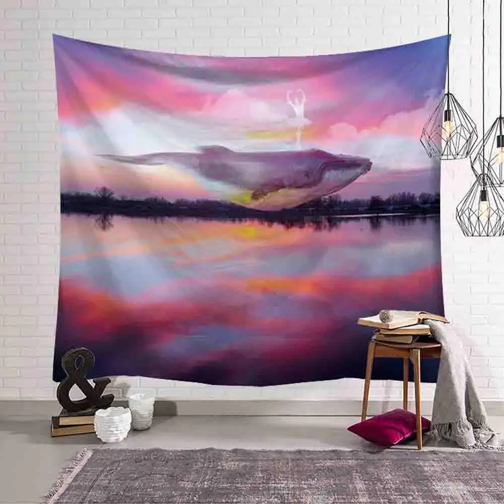 Blue Whale Tapestry 3