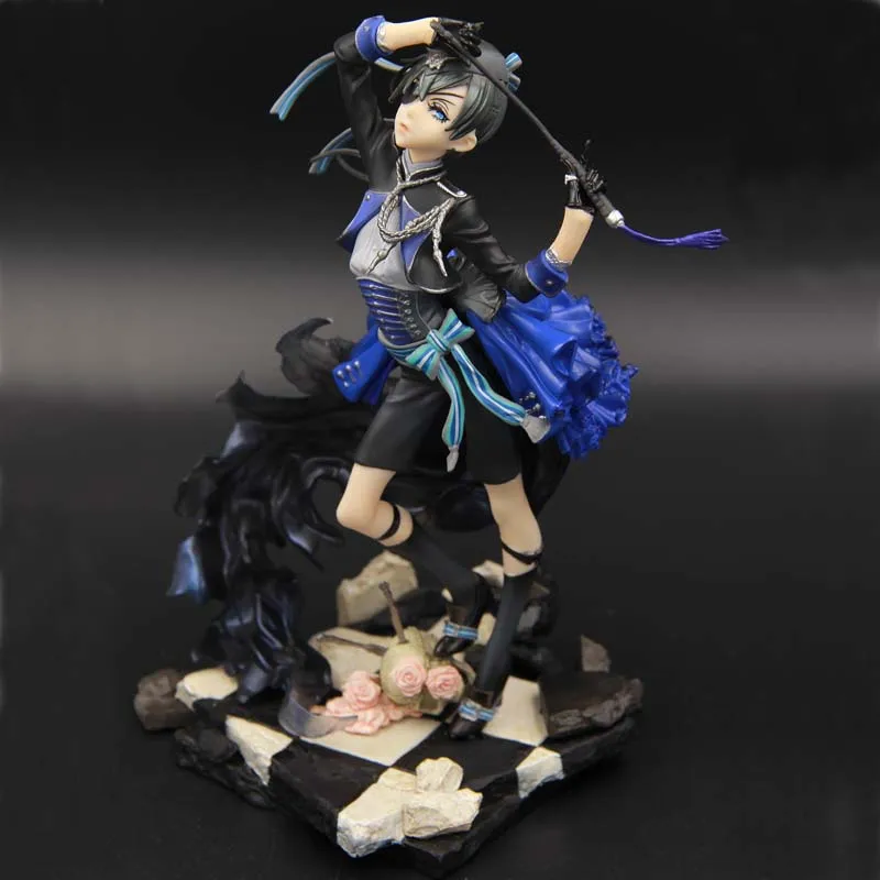 9&quot Black Butler Anime Book of Murder Ciel Phantomhive Boxed 22cm PVC Action Figure Collection Model Doll Toys Gift | Игрушки и хобби