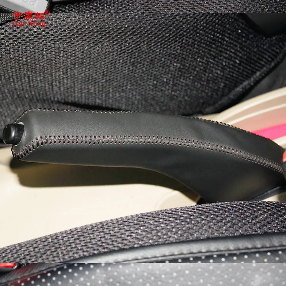 Yuji-Hong автомобильный чехол для ручного тормоза для Nissan Tiida 2005-2009 чехол для ручного тормоза из натуральной кожи ручные ручки