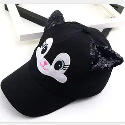 2019 Ouyitaomee Детская мультфильм шляпа Корейская версия милый Кот бейсбол шляпа Весна Новый Стильная шляпа для малыша