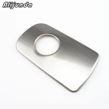 Автомобильный бардачок из нержавеющей стали, коробка для хранения, переключатель дверных ручек, накладка, украшение с блестками, подходит для VW Tiguan 2010