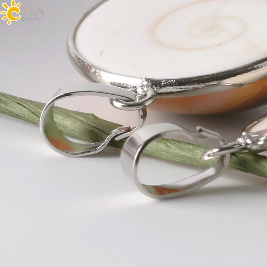 Ожерелье CSJA из натурального камня ракушки форма улитки ожерелья с животными