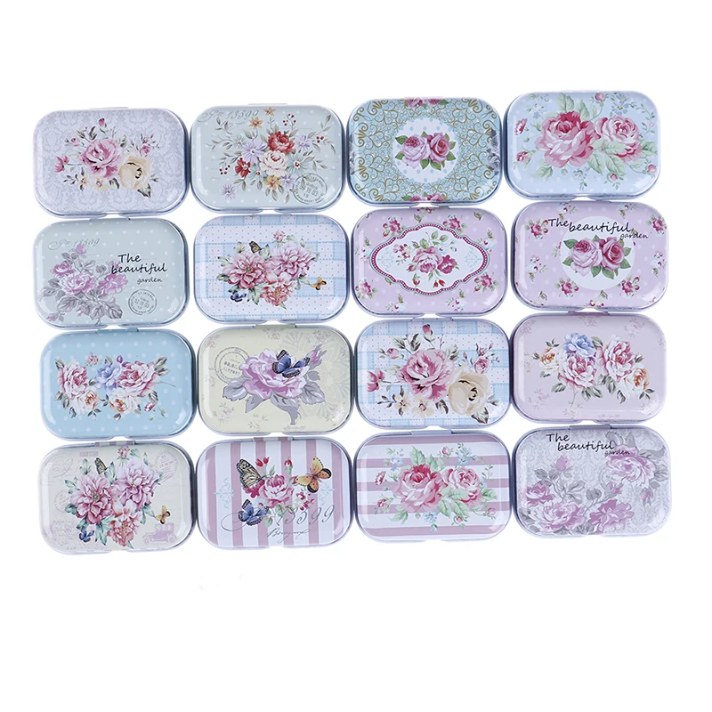 

1pc Colorful Mini Tin Box Sealed Jar Packing Jewelry Candy Box Small Storage Cans Coin Earrings Headphones Gift Box