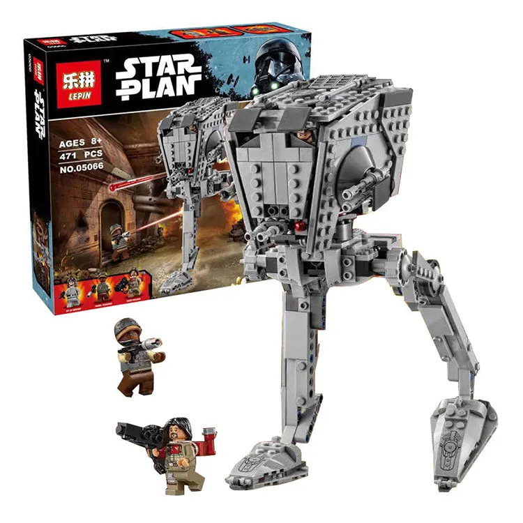 

Lepin 05066 Star War Series The Rogue One Imperial AT-ST Walker Set Building Blocks Bricks Educational Toys 75153