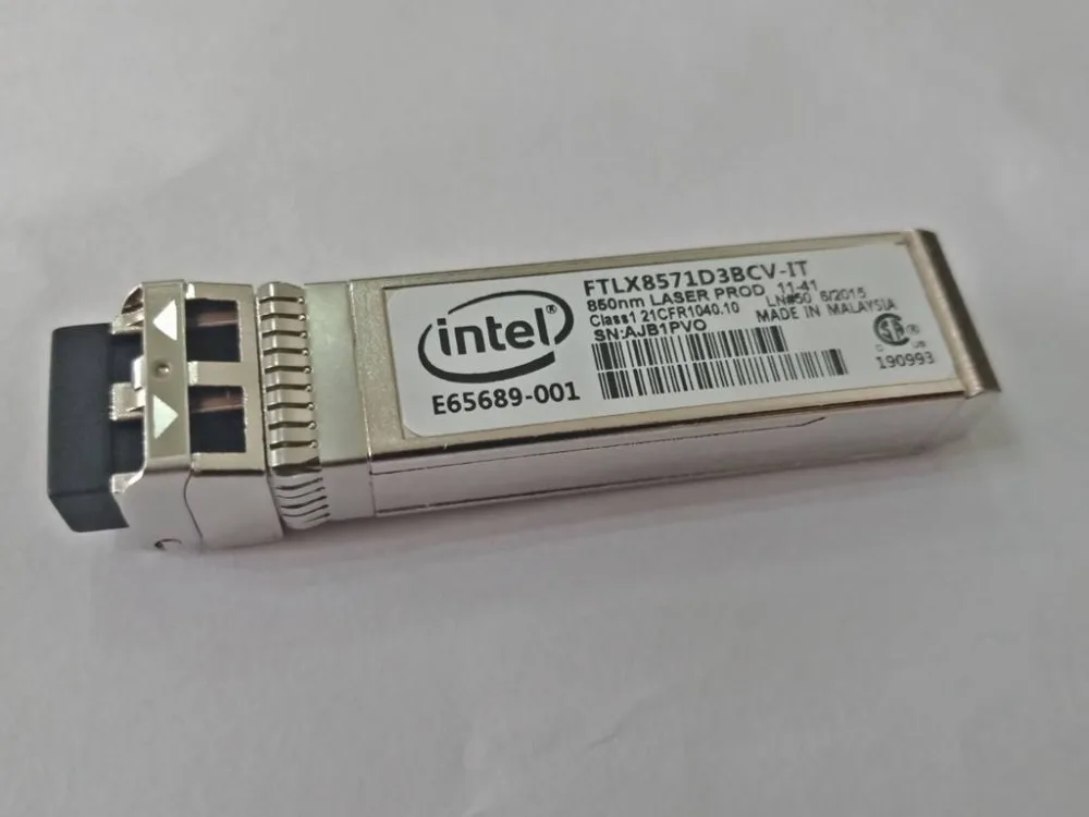 Для Intel, E10GSFPSR SFP+ SR Optic SFP+ 10G SR FTLX8571D3BCV-IT