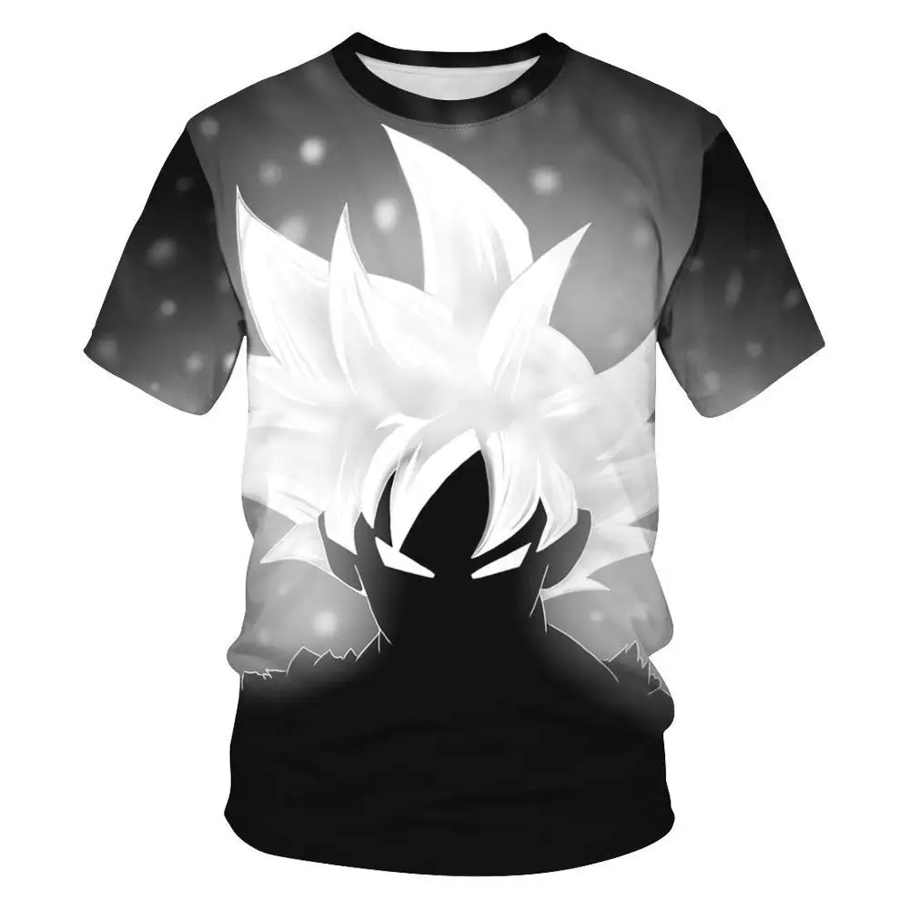 New Hot Dragon Ball Z Series Super Saiyan Son Goku Black Vegeta Battle Dragonball 3D Printed Men's T Shirt Summer Top Tees - Цвет: LE133