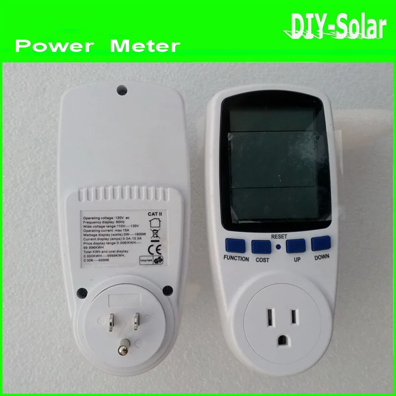 

USA Energy Power Meter LCD Digital Watt Volt Amp Frequency Monitor Wattage Voltage Analyzer 120V 60Hz America USA Plug Wholesal