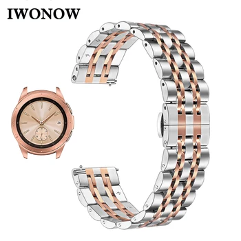 

Stainless Steel Watchband for Samsung Galaxy Watch 42mm/Active/ Active 2 40mm 44mm Quick Release Band Butterfly Clasp Strap Belt