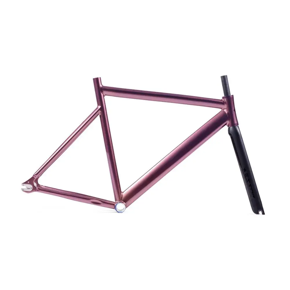 Top fixed gear bike frame TRACK bike  frame with carbon fiber fork fixed gear frameset fixie bike FRAME  53cm 55cm 58cm 0