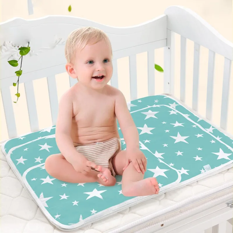 cheap 2019 Cute Baby Changing Mat Infant Portable Foldable Washable Waterproof Mattress Kids Game Floor Mats Cushion Reusable Diaper
