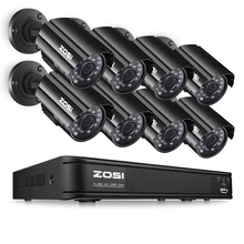 ZOSI HD 8CH CCTV System HDMI 1080N DVR 8PCS 1280TVL IR Outdoor Video Surveillance Security Camera System 8 channel DVR Kit