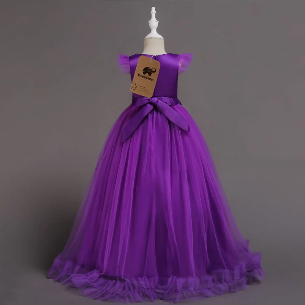 Flower Girl Dresses For Wedding Party 2018 Tule Teen Princess Dress Children Evening Clothing Kids Clothes Girls 8 to 12 14 Year (2)
