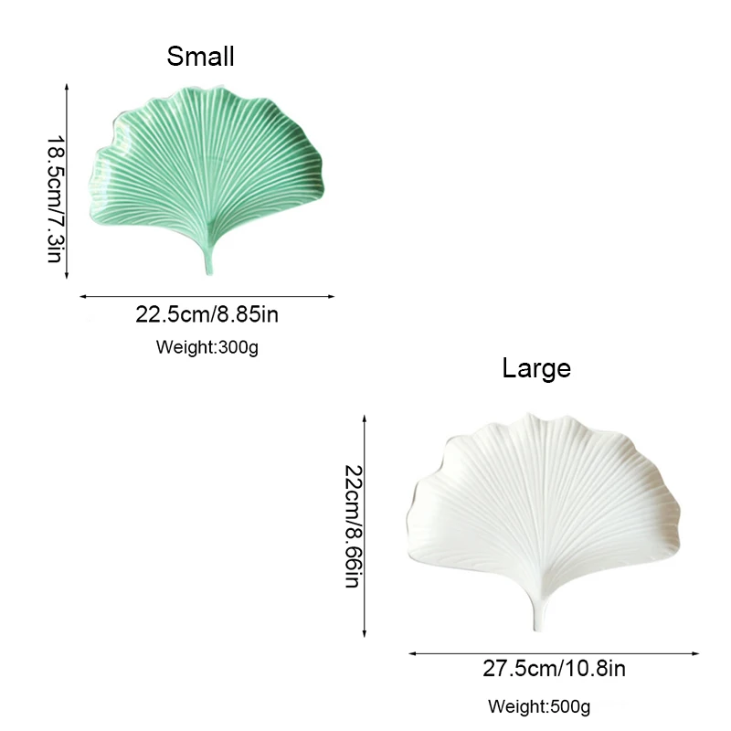 ICESTCHEF лист гинкго керамическая десертная тарелка нерегулярная фарфоровая тарелка поднос для хранения Тарелка фарфоровая тарелка посуда