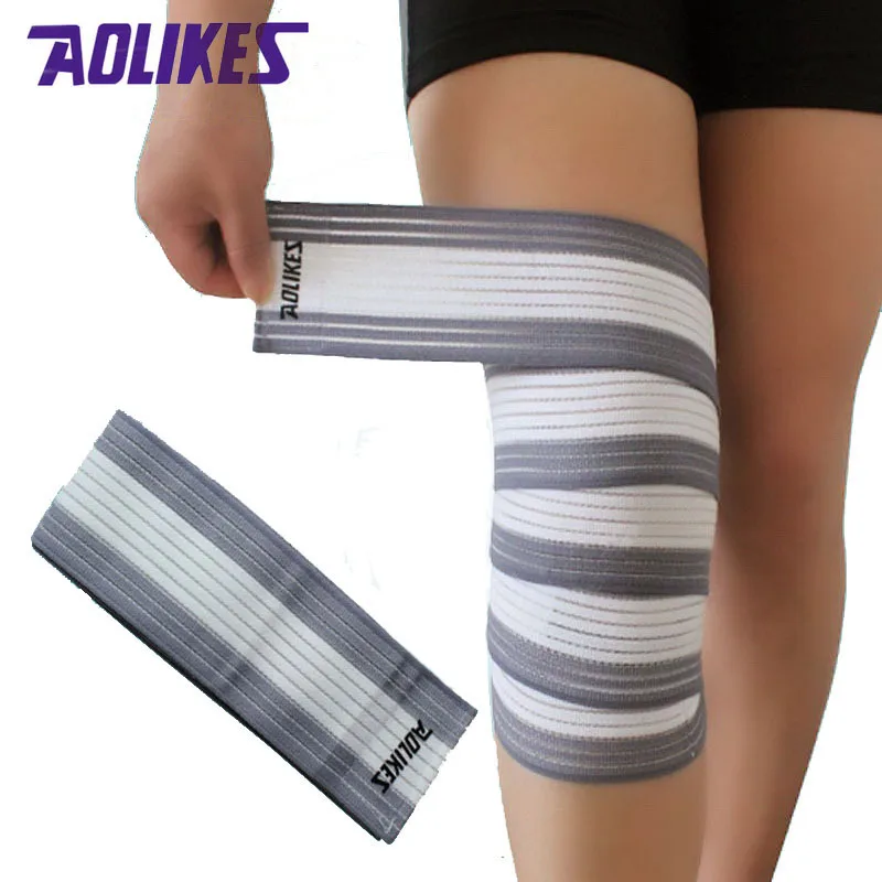 Prix pour AOLIKES 1 Paire 120*7.5 cm Remise En Forme Élastique Bandages Jambe Bande De Compression Pour Genou Elbow Wrap Sécurité dans les Sports 7 couleurs Prix pour AOLIKES 1 Paire 120*7.5 cm Remise En Forme Élastique Bandages Jambe Bande De Compression Pour Genou Elbow Wrap Sécurité dans les Sports 7 couleurs
