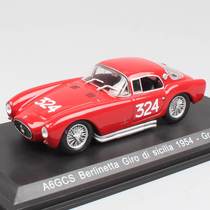 Классический 1:43 Масштаб старый A6 GCS Berlinetta тур по Сицилии Италия 1954 гонщик № 324 Gravina Prizzi литье под давлением модельные машины игрушечный автомобиль