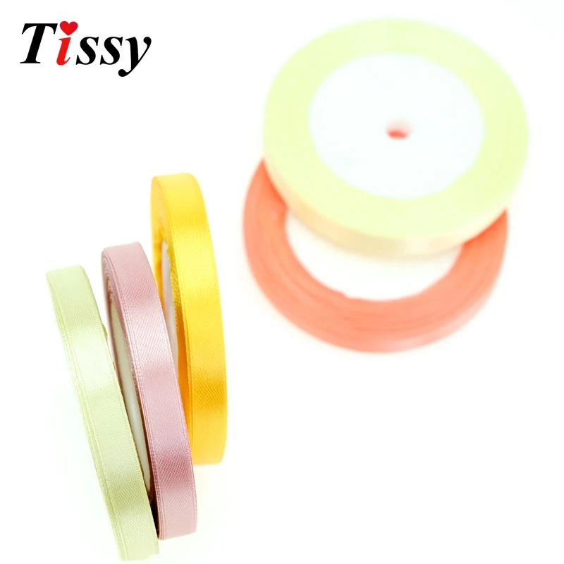 

(22m/roll)Width 6mm Wholesale/Retai 29 Colors Single Satin Ribbon DIY Wedding Party Decoration Gift Packaging Ribbon
