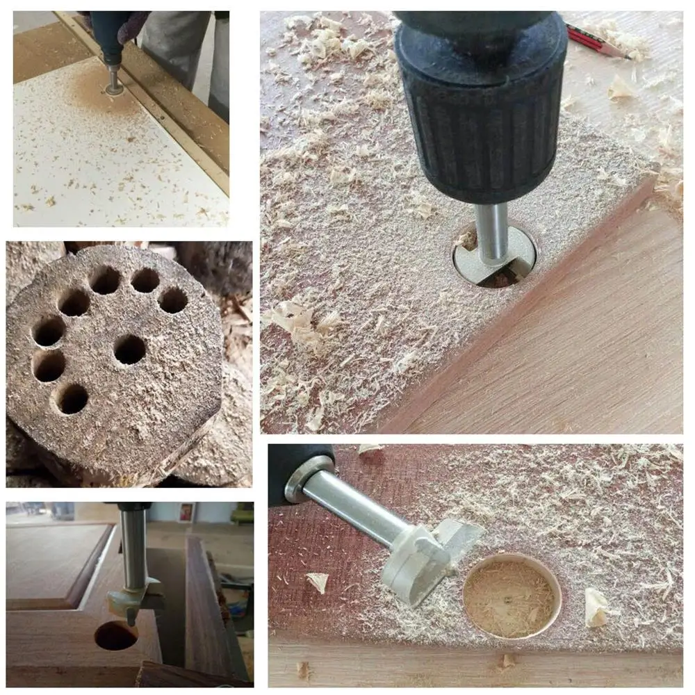 15mm-60mm Forstner Tips Woodworking Tools Hole Saw Cutter Hinge Boring Wood Drill Bits Drilling Machine Power Tools Accessories