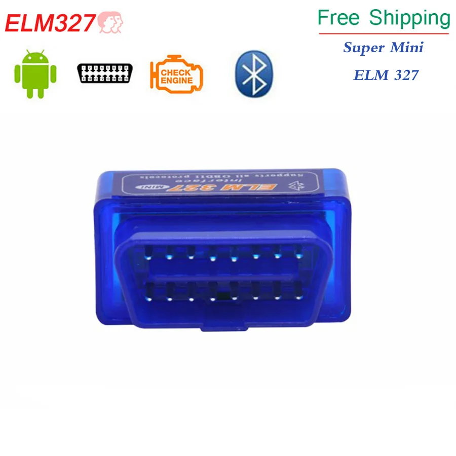 Супер Мини ELM327 Bluetooth elm327 V1.5 с 25k80 чипом мини ELM-327 Авто OBD2 диагностический сканер Mini ELM-327 для Android