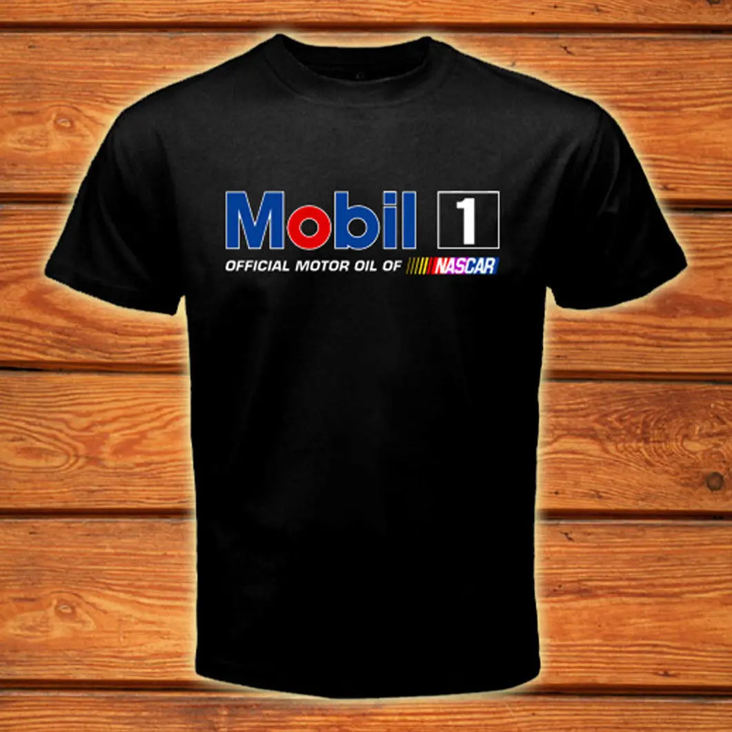 Mobil 1 Motor Oil Logo Tee New Tshirt Cotton Men's Tshirt Size S To