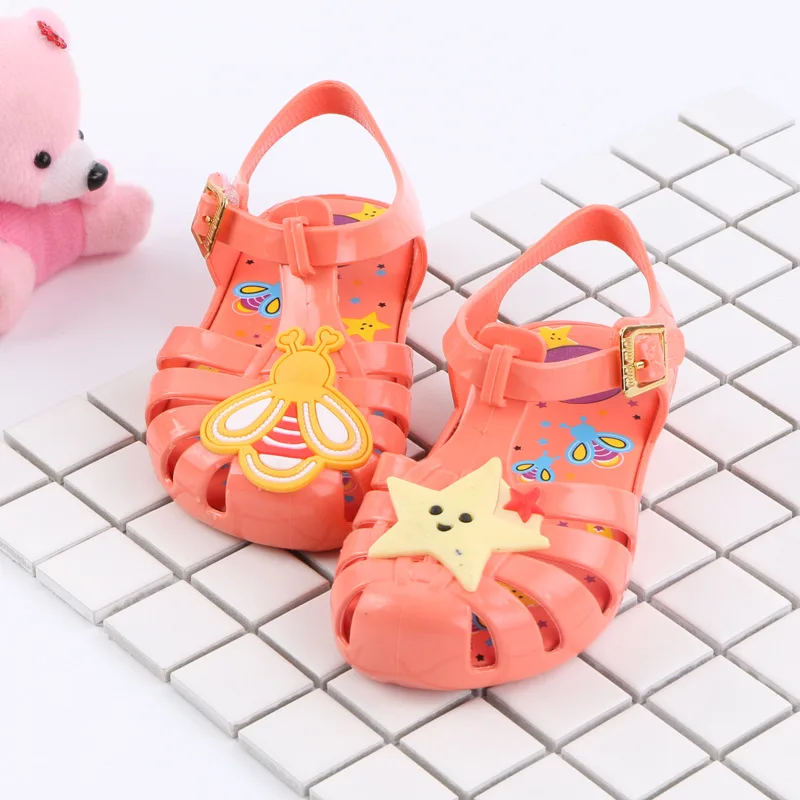 

2018 Children Jelly Sandals Summer Shoes Kids Baby Boys Girls Sandals Cartoon Infant Jelly Comfortable Sandals Beach Shoes