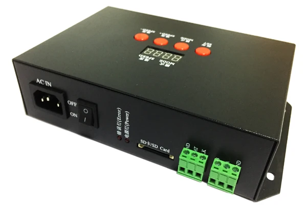 12CH T-1000 SD Card LED Pixel Controller with LCD Displaydigital led dimmerAC90-260V input max 12Channels*2048pixels | Освещение
