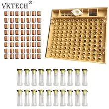 120pcs Bee Cell Cups Queen Rearing System Beekeeping Tool Cultivating Box Bee Cell Platform Shield Beekeeping Equipment