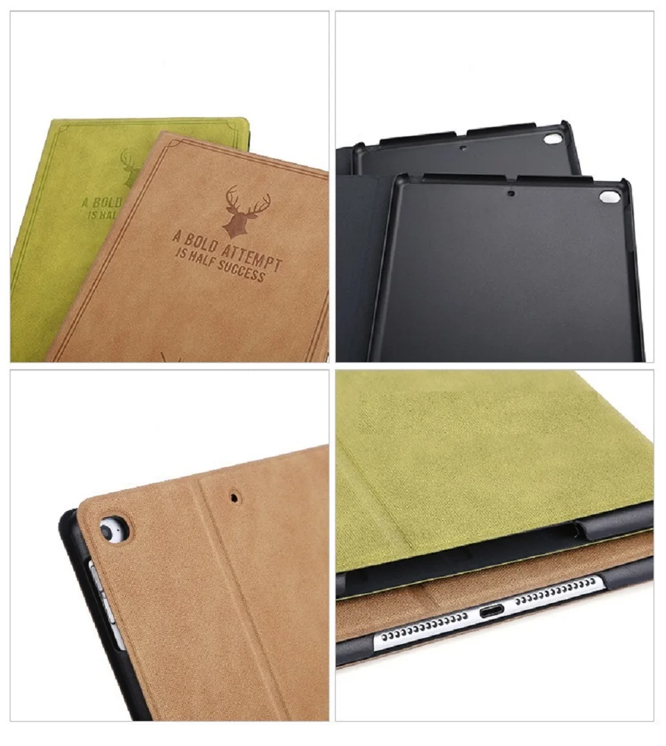 Lxury Coque For iPad mini 1 mini 2 mini 3 Case Smart Awake Sleep Stand 7.9'' PU Cartoon Deer Case For iPad mini Case Shockproof (10)