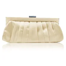 Цвет Луна атласный чехол простое платье для вечеринки сумка Один плечевой мешок вечерние китайская сумочка Сумочка плиссированная C41