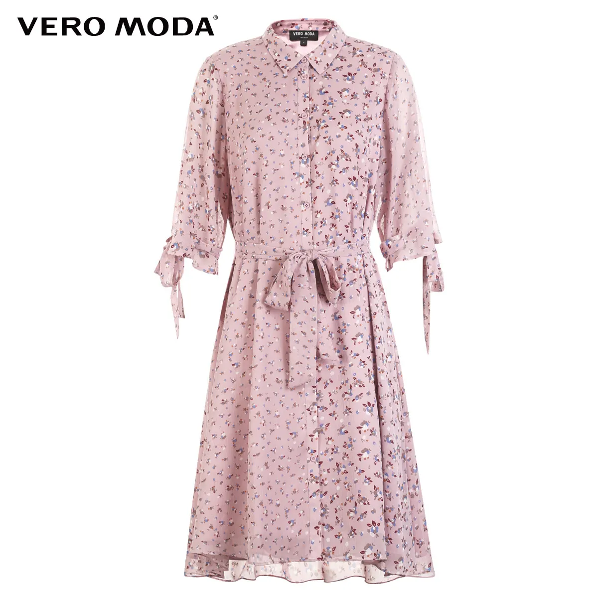 Vero Moda женское винтажное платье на шнуровке с 1/2 рукавами и декоративными пуговицами | 3183SZ505