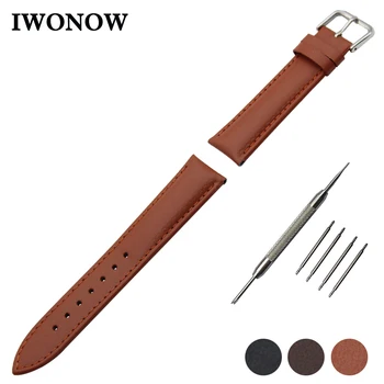 

Genuine Leather Watch Band 22mm 24mm for Panerai Luminor Radiomir Stainless Buckle Strap Wrist Belt Bracelet Black Brown + Tool