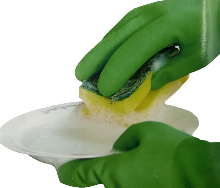Free shipping High quality color green go fishing gloves chemical /corrosion resistant PVC safety working protecting gloves