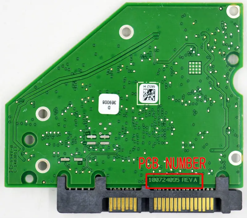 

ST4000DM000 ST4000VX000 HDD PCB for Seagate Logic Board/Board Number: 100724095 REV A