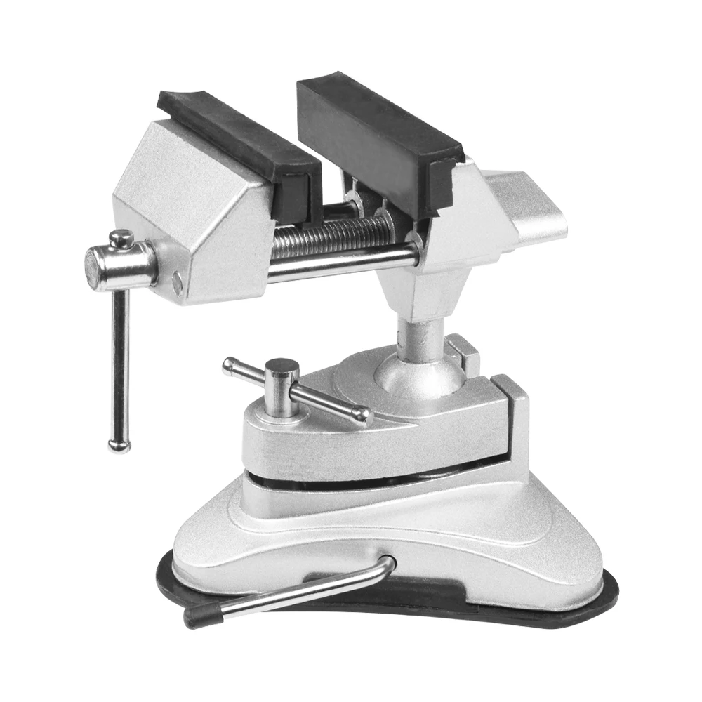 

Mini Hobby Table Bench Vise 360 Degree Swiveling Head Tool Holder for Crafting Painting Sculpting Modeling Woodworking Soldering