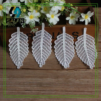 

New cotton polyester embroidery cloth paste fashion leaf clothing decorative patch paste high quality lace fabric