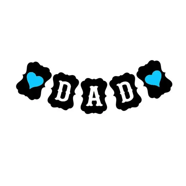 3M Happy Birthday Daddy Banner Love Heart DAD Banner for Father's Day ...