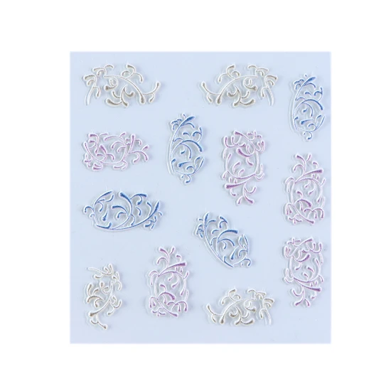 5D рельефные наклейки для ногтей, эмаистичные наклейки для переноса воды, клей, цветы, цветущие Слайдеры для ногтей, украшения, модные советы TR1019 - Цвет: 26