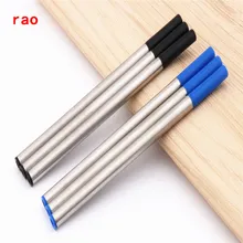 Роскошное качество, 3 шт, черная ручка для заправки синими чернилами, Ручка-роллер, офис, 0,5 мм, перо, подходит для многих типов