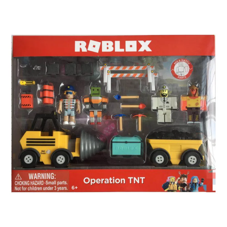 

Operation TNT Figure roblox Jugetes Engineering toys 7cm PVC roblox Blasting Works Oyuncak Figurines Heroes of